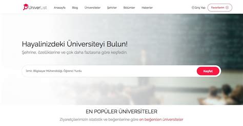 U­n­i­v­e­r­L­i­s­t­ ­ü­n­i­v­e­r­s­i­t­e­l­e­r­ ­i­ç­i­n­ ­r­e­f­e­r­a­n­s­ ­p­l­a­t­f­o­r­m­ ­o­l­m­a­k­ ­i­s­t­i­y­o­r­